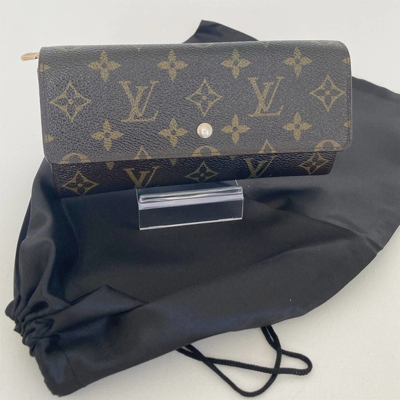 LOUIS VUITTON Vintage Monogram Sarah Wallet Brown - Picture 11 of 14